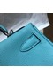 Hermes Kelly Shoulder Bag Original TOGO Leather KY3255 sky blue  Replica