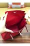 Hermes Kelly togo Leather backpack H2425 red  Replica