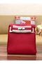 Hermes Kelly togo Leather backpack H2425 red  Replica
