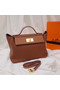 Hermes Kelly togo Leather Tote Bag H2424 brown  Replica