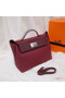 Hermes Kelly togo Leather Tote Bag H2424 Burgundy  Replica