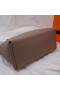 Hermes Kelly togo Leather Tote Bag H2424 grey  Replica