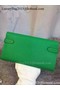 Hermes Kelly Wallet Epsom Leather H009 Green  Replica