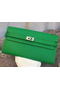 Hermes Kelly Wallet Epsom Leather H009 Green  Replica