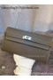 Hermes Kelly Wallet Epsom Leather H009 Grey  Replica