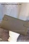 Hermes Kelly Wallet Epsom Leather H009 Grey  Replica