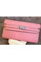 Hermes Kelly Wallet Epsom Leather H009 Pink  Replica