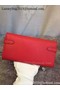 Hermes Kelly Wallet Epsom Leather H009 Red  Replica