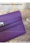 Hermes Kelly Wallet Epsom Leather H009 Violet  Replica