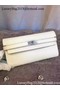 Hermes Kelly Wallet Epsom Leather H009 White  Replica