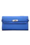 Hermes Kelly Wallet Togo Leather Bi-Fold Purse HA708W Blue  Replica