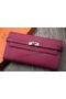 Hermes Kelly Wallet Togo Leather Bi-Fold Purse HA708W Peach  Replica