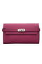 Hermes Kelly Wallet Togo Leather Bi-Fold Purse HA708W Peach  Replica