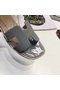Hermes lady leather Slipper HO808HMJ grey Replica