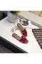 Hermes lady leather Slipper HO808HMJ red Replica