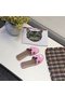 Hermes lady leather Slipper HO808HMJ rose Replica