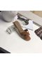 Hermes lady leather Slipper HO809HMJ brown Replica