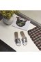 Hermes lady leather Slipper HO809HMJ silver Replica