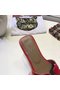 Hermes lady leather Slipper HO811HMJ red Replica