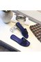 Hermes lady leather Slipper HO812HMJ blue Replica