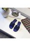 Hermes lady leather Slipper HO812HMJ blue Replica
