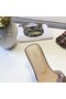 Hermes lady leather Slipper HO812HMJ gold Replica