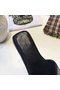 Hermes lady leather Slipper HO812HMJ Silver grey Replica