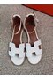 Hermes lady leather Sandals HO844OMF-1  Replica