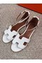 Hermes lady leather Sandals HO844OMF-1  Replica