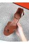 Hermes lady leather Sandals HO844OMF-2  Replica