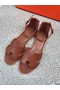 Hermes lady leather Sandals HO844OMF-2  Replica