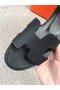 Hermes lady leather Sandals HO844OMF-4  Replica