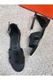 Hermes lady leather Sandals HO844OMF-4  Replica