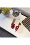 Hermes lady leather Slipper HO814HMJ Heel 5CM red Replica