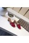 Hermes lady leather Slipper HO814HMJ Heel 5CM red Replica