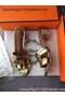 Hermes Leather Slipper HO742 Gold  Replica