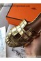 Hermes Leather Slipper HO742 Gold  Replica