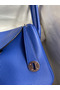 Hermes Lindy 26 Handmade Bag In Blue Electric Clemence Leather  Replica