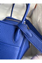 Hermes Lindy 26 Handmade Bag In Blue Electric Clemence Leather  Replica