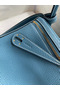 Hermes Lindy 26 Handmade Bag In Blue Jean Clemence Leather  Replica