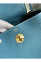 Hermes Lindy 26 Handmade Bag In Blue Jean Clemence Leather  Replica