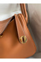 Hermes Lindy 26 Handmade Bag In Gold Swift Calfskin  Replica