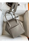 Hermes Lindy 26 Handmade Bag In Gris Asphalt Evercolor Leather  Replica
