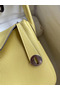Hermes Lindy 26 Handmade Bag In Jaune Poussin Clemence Leather  Replica