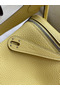 Hermes Lindy 26 Handmade Bag In Jaune Poussin Clemence Leather  Replica