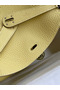 Hermes Lindy 26 Handmade Bag In Jaune Poussin Clemence Leather  Replica