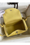 Hermes Lindy 26 Handmade Bag In Jaune Poussin Clemence Leather  Replica