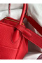 Hermes Lindy 26 Handmade Bag In Red Clemence Leather  Replica