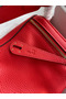 Hermes Lindy 26 Handmade Bag In Red Clemence Leather  Replica