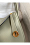 Hermes Lindy 26 Handmade Bag In Sauge Clemence Leather  Replica